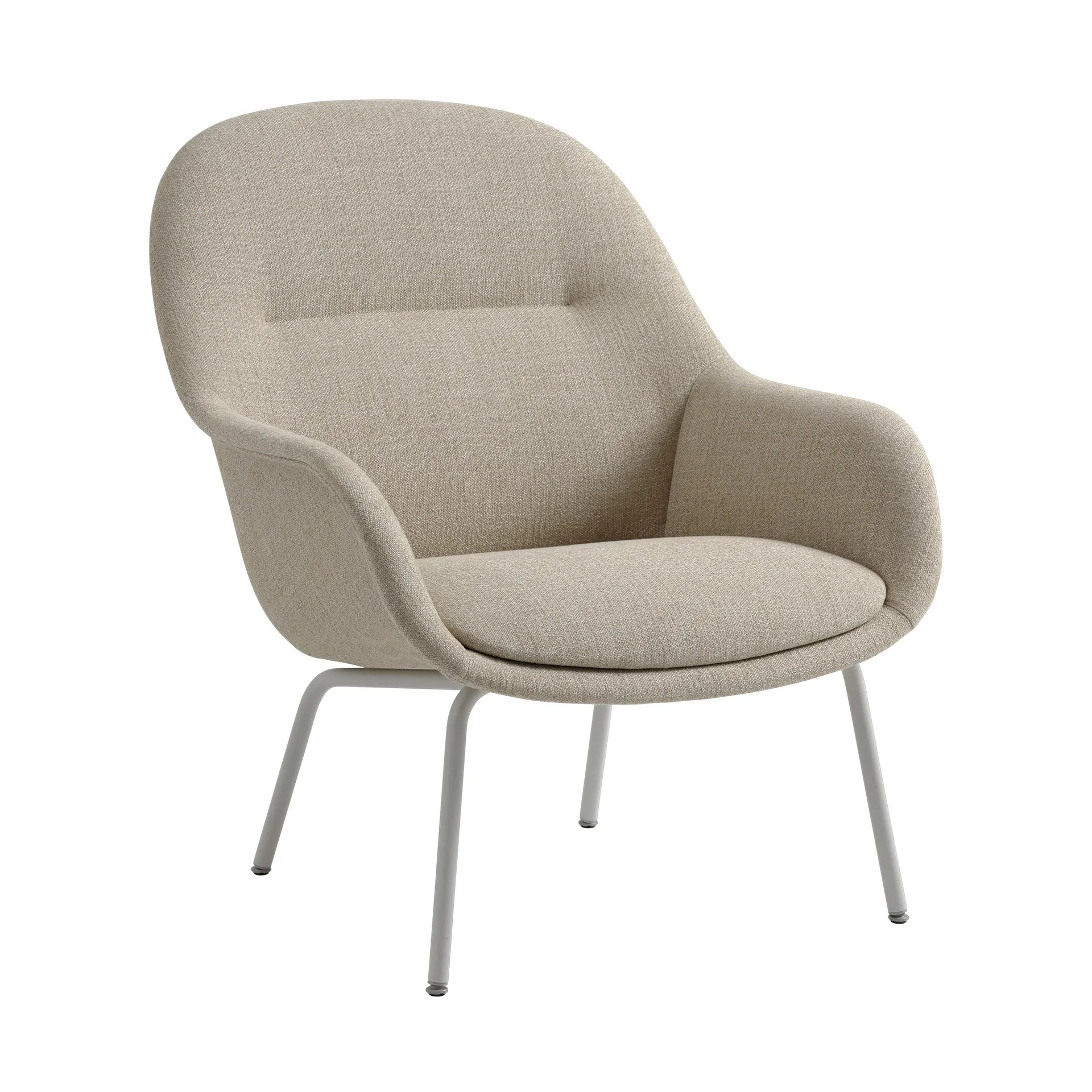 Fiber Lounge Sessel mit Stahlbeinen, Ecriture 240-grey Muuto