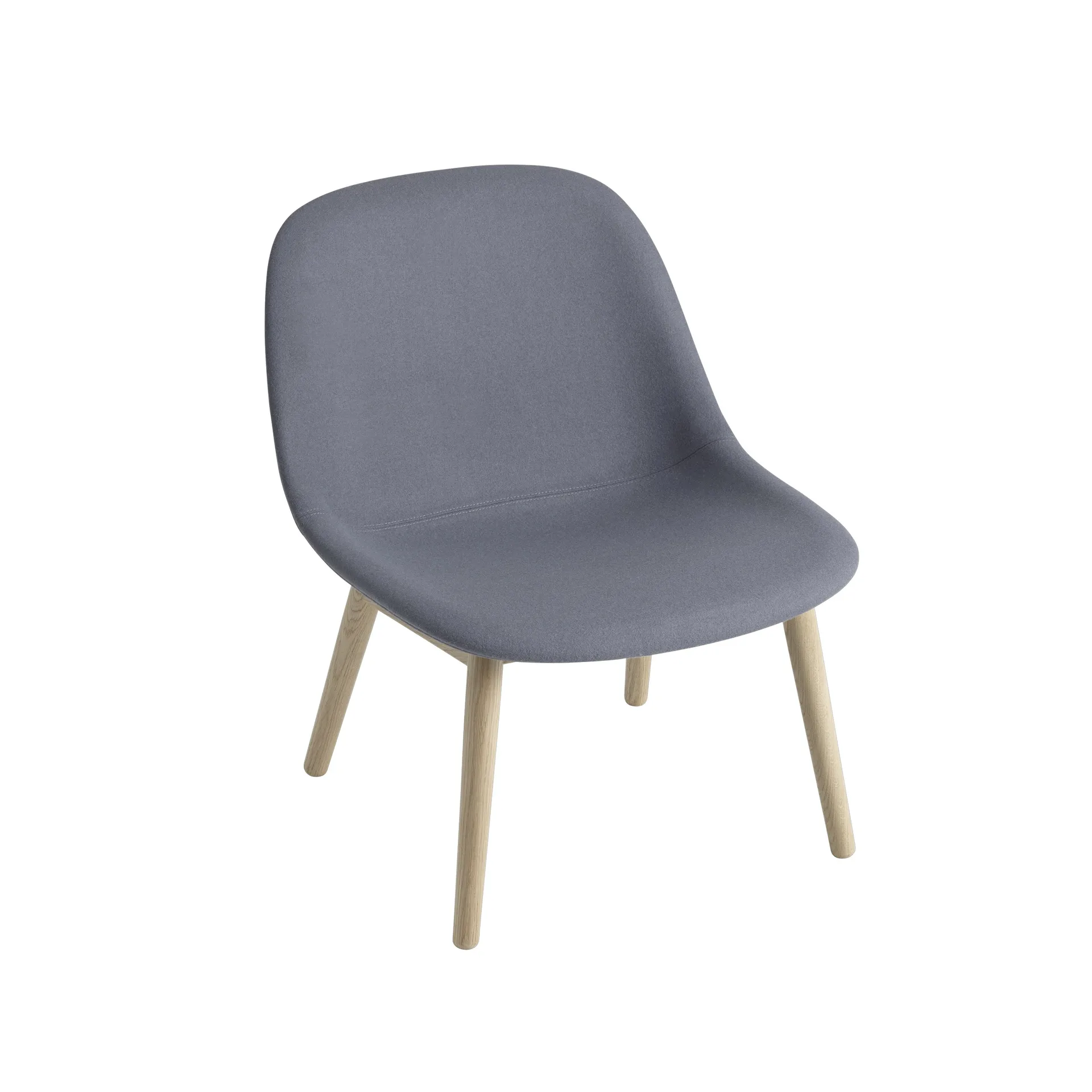 Fiber Lounge Stuhl mit Eichenholzbeine, Divina 154 Muuto