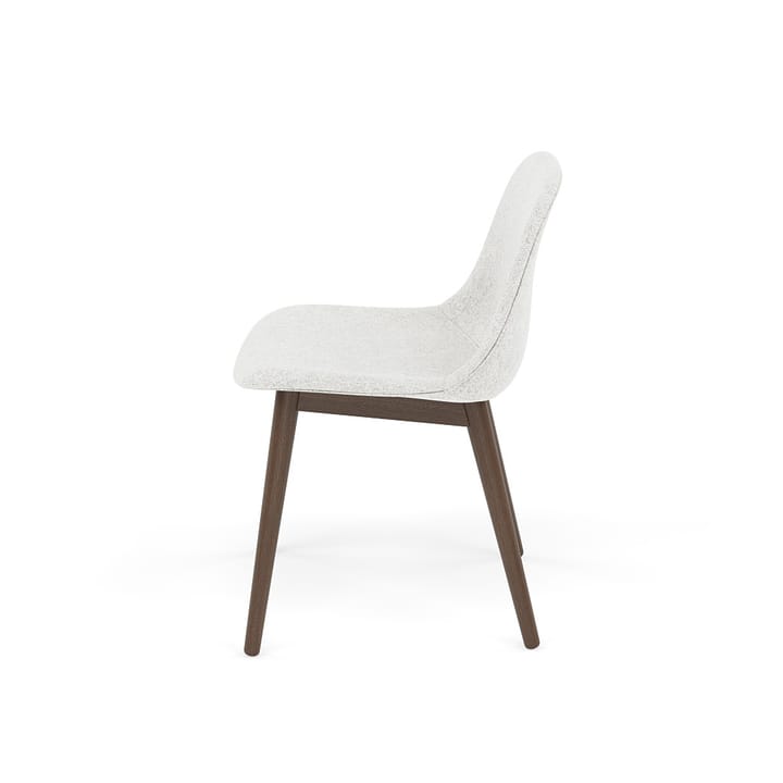 Fiber side chair Stuhl mit Holzbeinen, Hallingdal nr110-stained dark brown Muuto