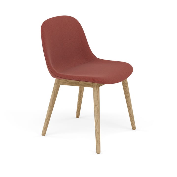 Fiber side chair Stuhl mit Holzbeinen - Re-wool 558-oak - Muuto