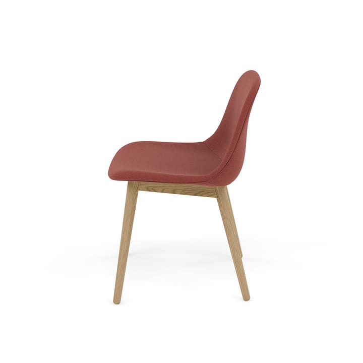 Fiber side chair Stuhl mit Holzbeinen - Re-wool 558-oak - Muuto