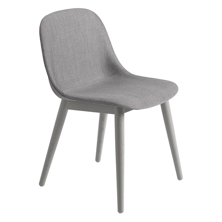 Fiber side chair Stuhl mit Holzbeinen - Remix 133-grey - Muuto