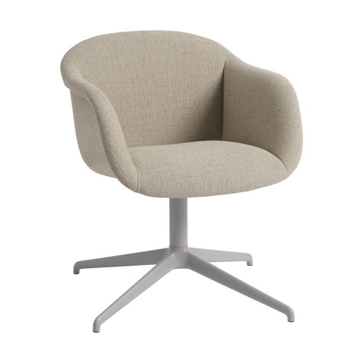 Fiber Soft Armchair mit Drehgestell - Ecriture 240/Grey - Muuto