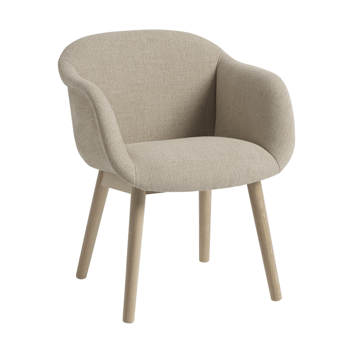 Fiber Soft Armchair mit Holzbeinen - Ecriture 240/Oak - Muuto