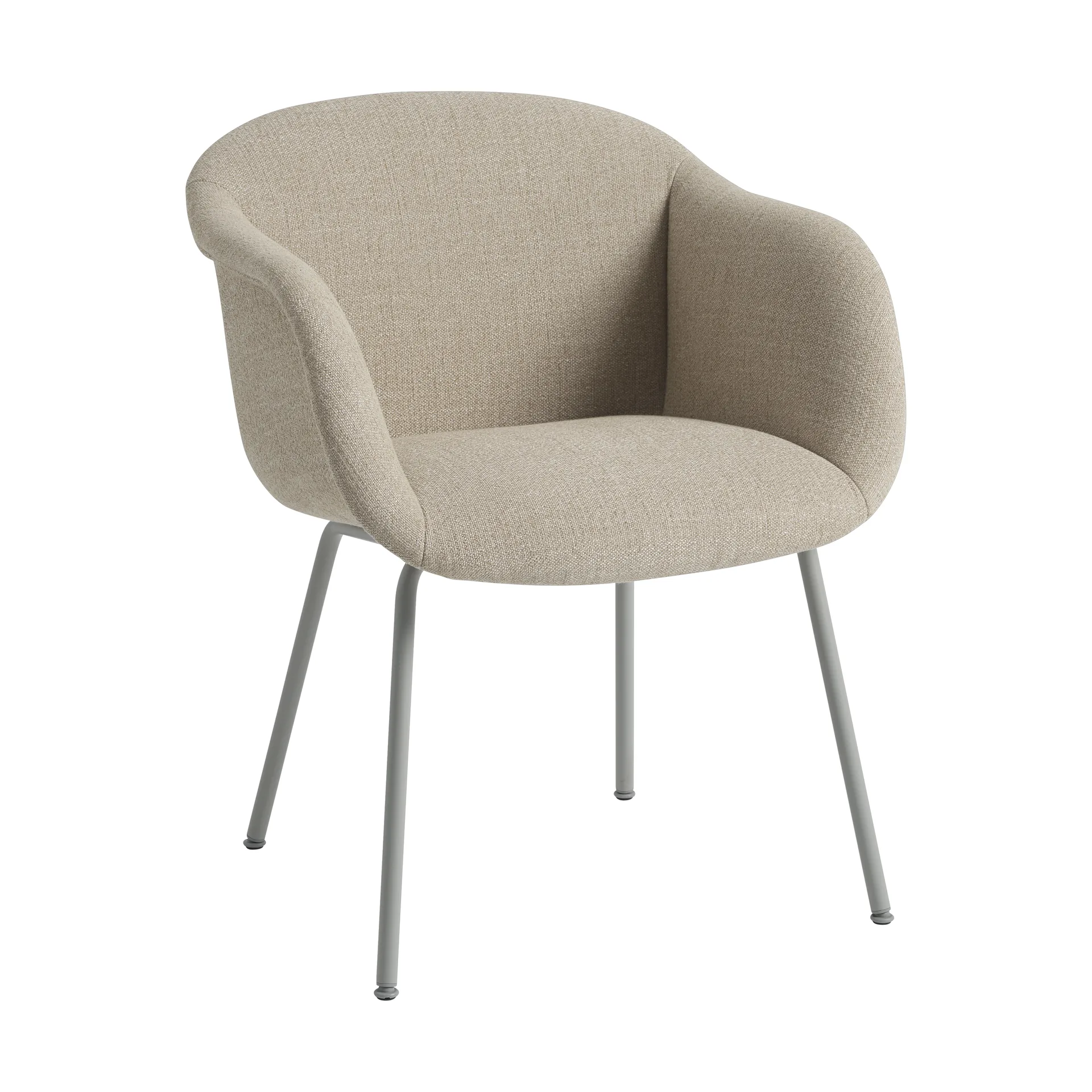 Fiber Soft Armchair mit Rohrgestell, Ecriture 240/Grey Muuto