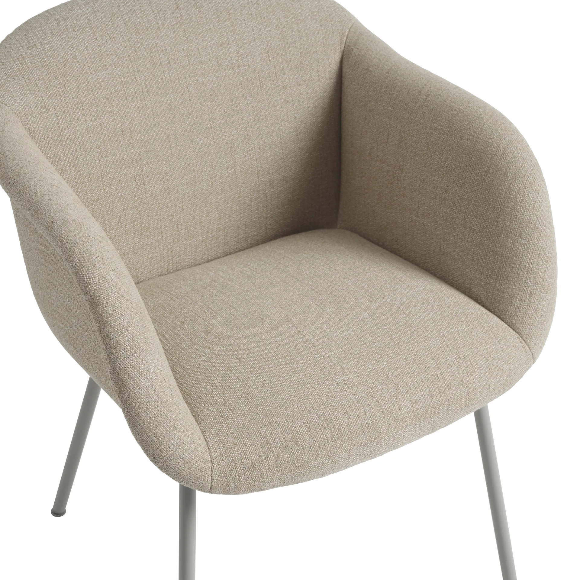 Fiber Soft Armchair mit Rohrgestell, Ecriture 240/Grey Muuto