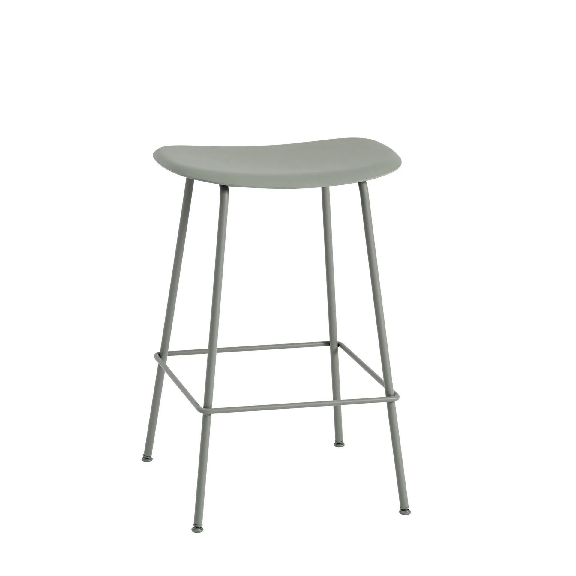Fiber Tube Barstuhl 65cm, Dusty green Muuto