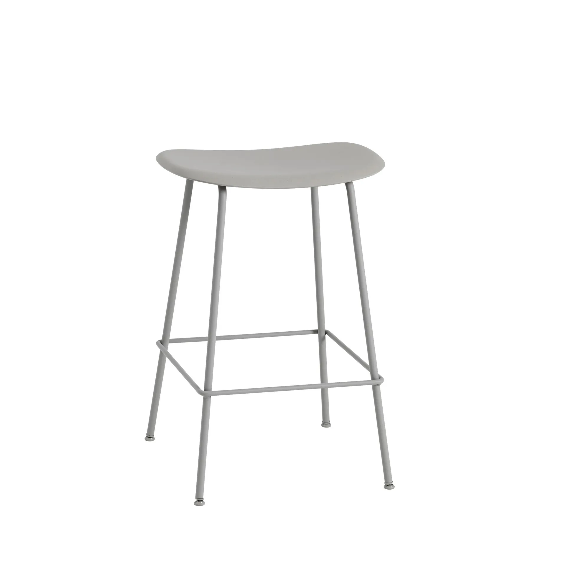 Fiber Tube Barstuhl 65cm, Grey-grey Muuto