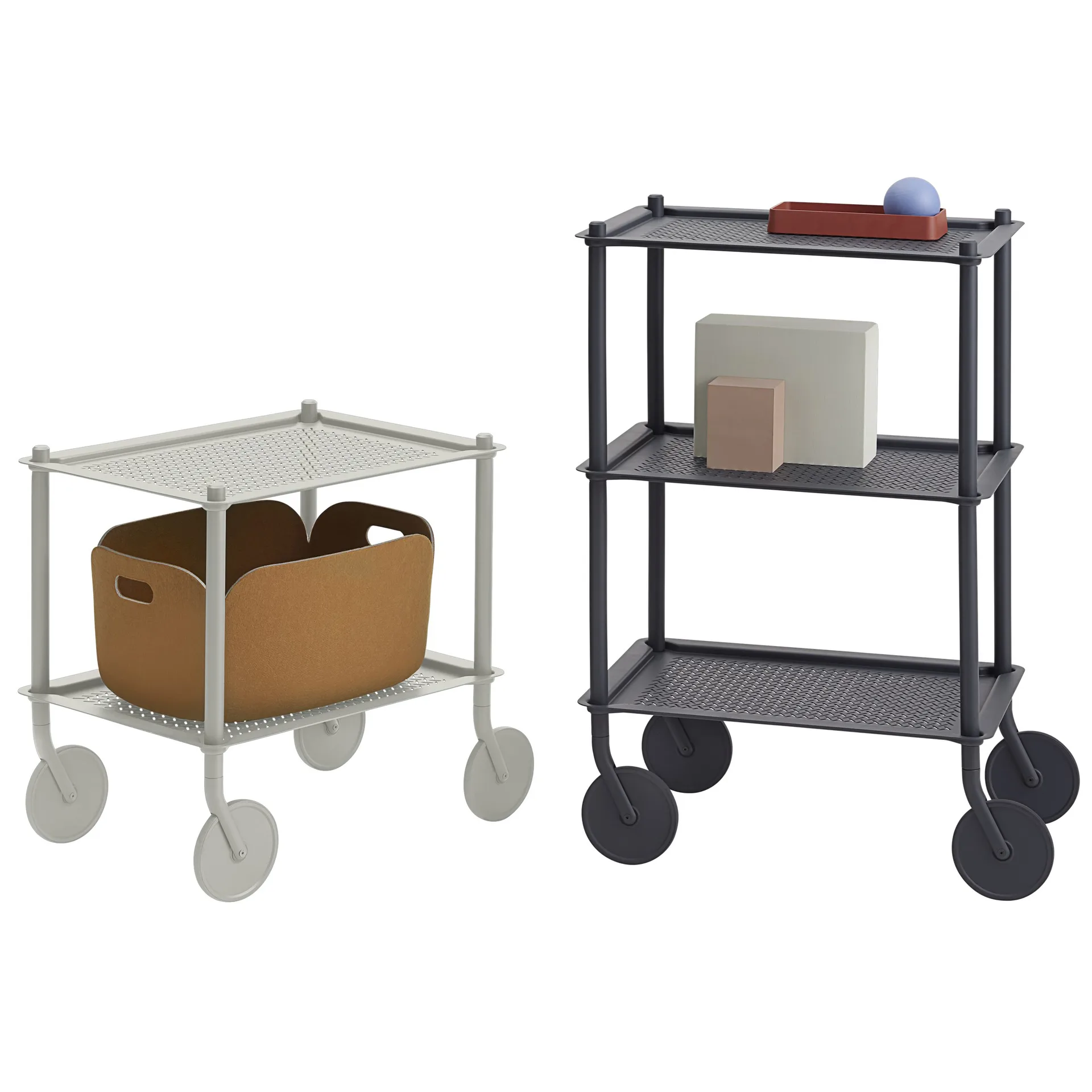 Flow 2-layer Wagen 57 cm, Grau Muuto