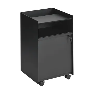 Folded Trolley Rollwagen mit Schrank - Black - Muuto