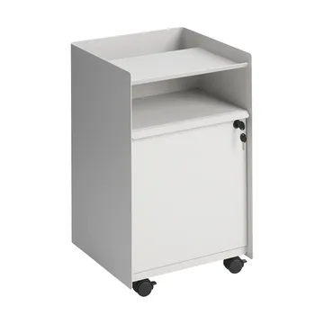 Folded Trolley Rollwagen mit Schrank - Grey - Muuto
