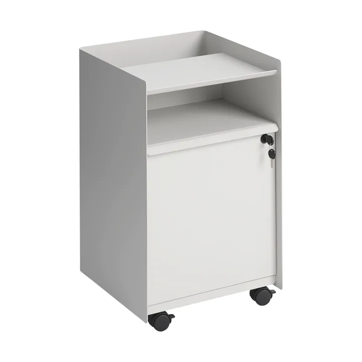 Folded Trolley Rollwagen mit Schrank - Grey - Muuto
