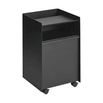 Folded Trolley Rollwagen mit Schublade - Black - Muuto