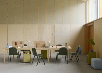 Folded Trolley Rollwagen offen - Dunkelbeige Grün 37,4x61,5x37,2 cm - Muuto