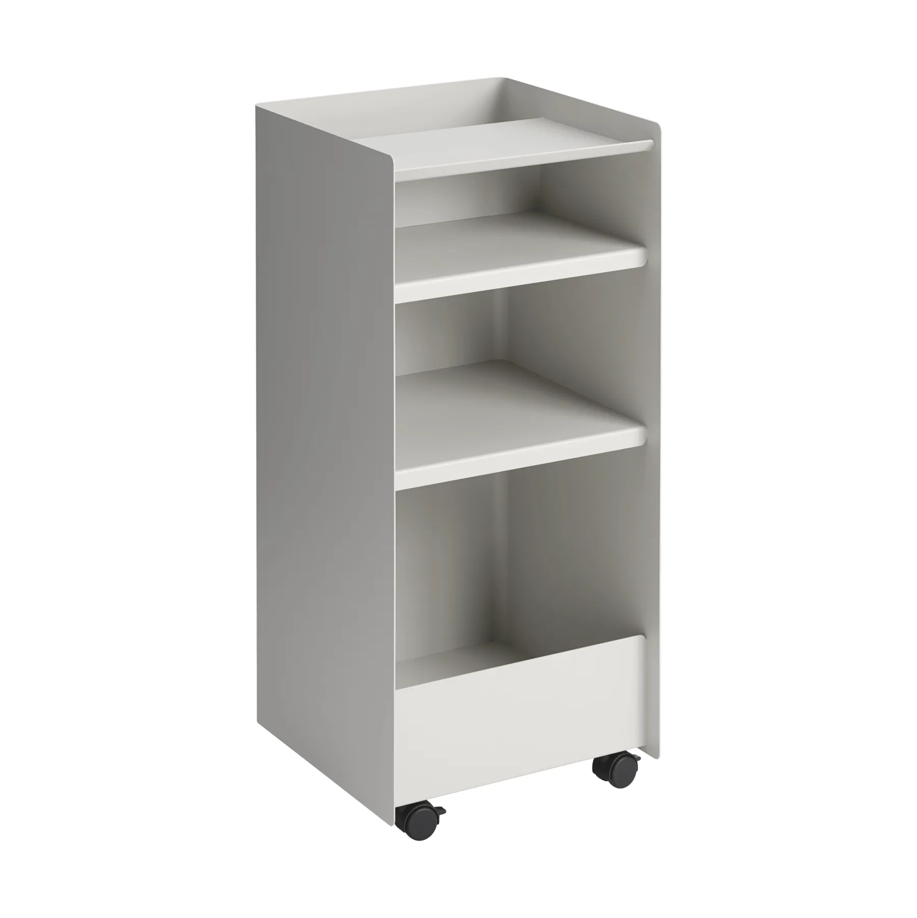 Folded Trolley Rollwagen offen, Grau, 37,4x38,7x37,2 cm Muuto