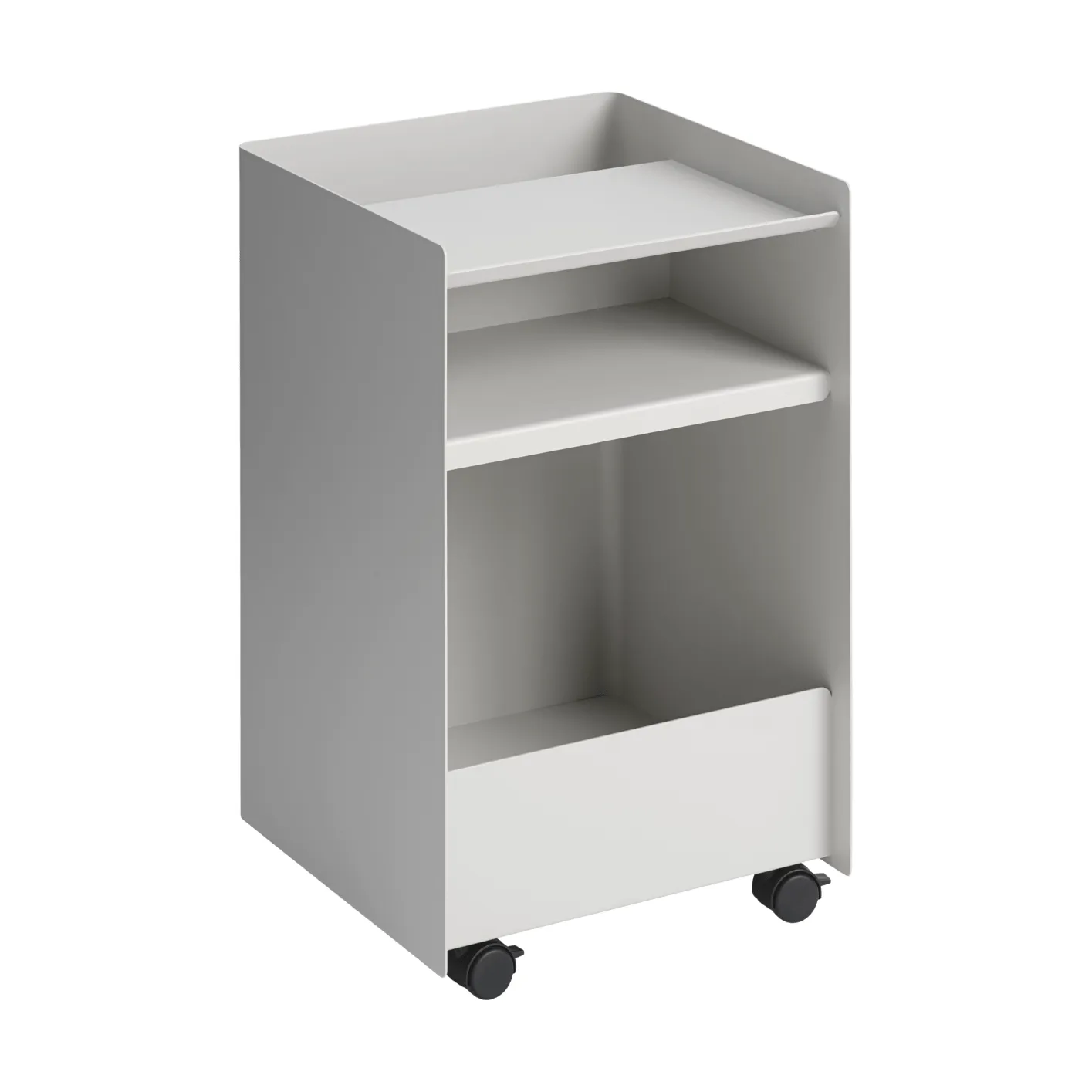 Folded Trolley Rollwagen offen, Grau 37,4x61,5x37,2 cm Muuto