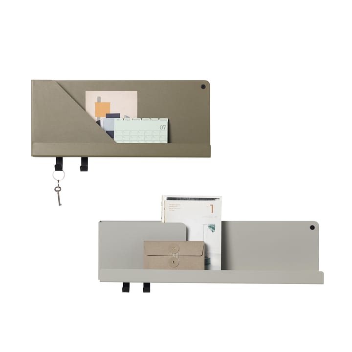 Folded Wandregal klein - Olive - Muuto