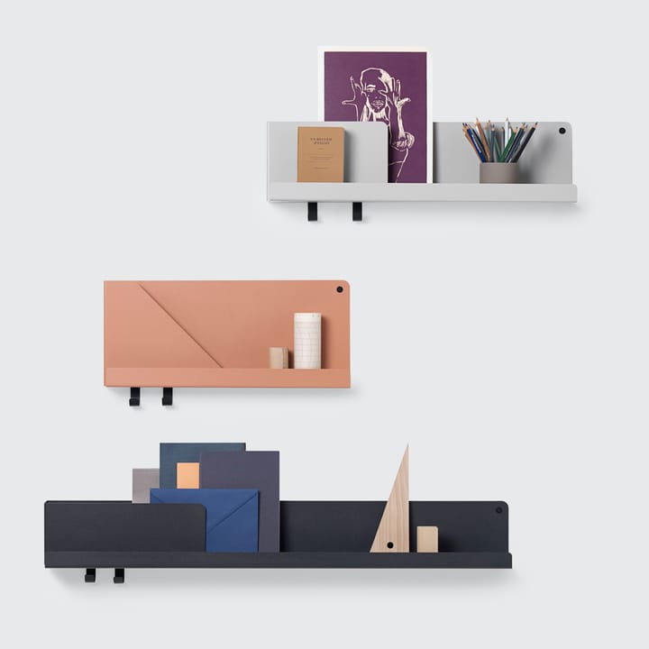 Folded Wandregal medium - Grau - Muuto