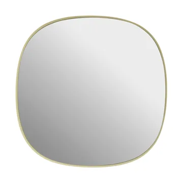 Framed Spiegel - Light yellow-clear, 40x40 cm - Muuto