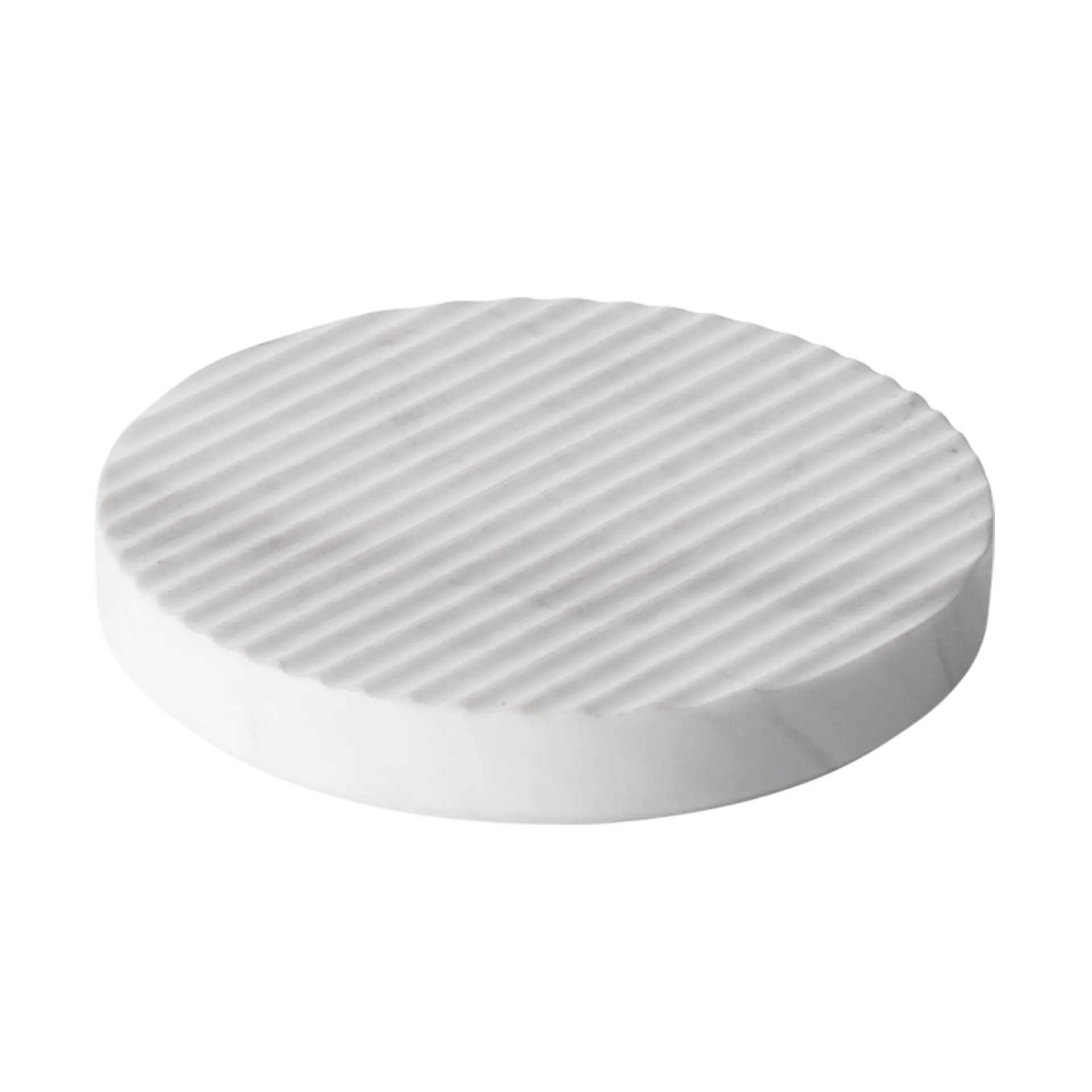 Groove Topfuntersetzer Marmor, Weiß klein Muuto