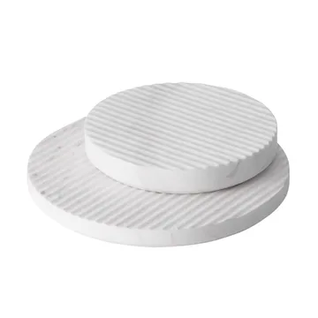 Groove Topfuntersetzer Marmor - Weiß klein - Muuto