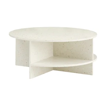 Halves Couchtisch - Off white-terrazzo, Ø85 cm - Muuto