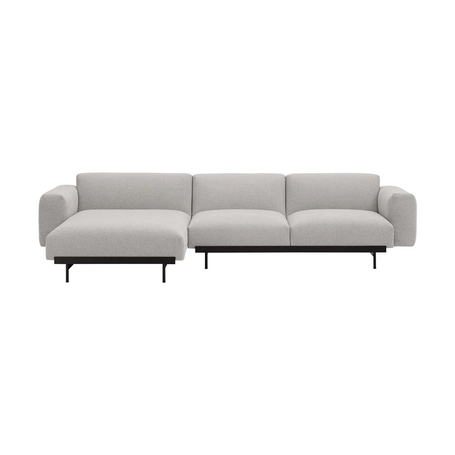 In Situ Modulsofa 3-Sitzer configuration 7, Clay 12-Black Muuto