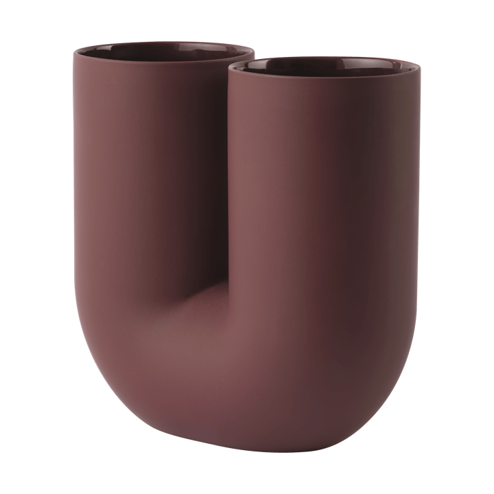 Kink Vase 26 cm, Deep red Muuto