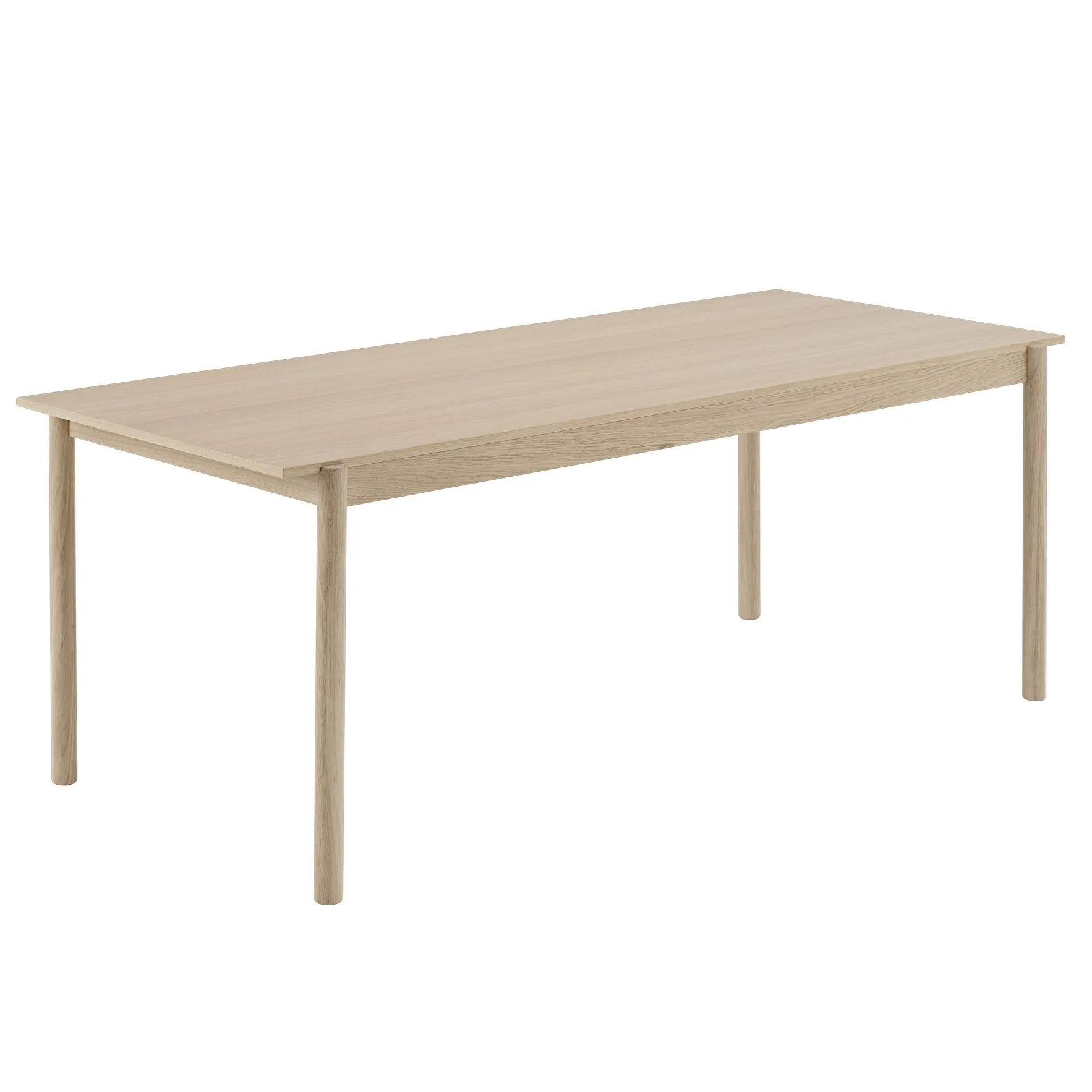 Linear Holztisch Eiche, 200 x 90cm Muuto