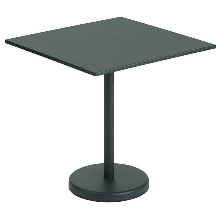 Linear Stahltisch 70 x 70cm - Dark green - Muuto