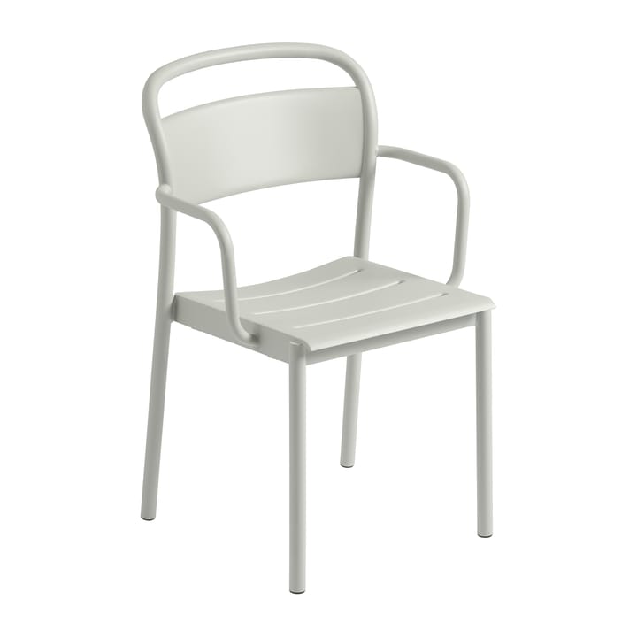 Linear steel armchair Armstuhl - Grey (RAL 7044) - Muuto