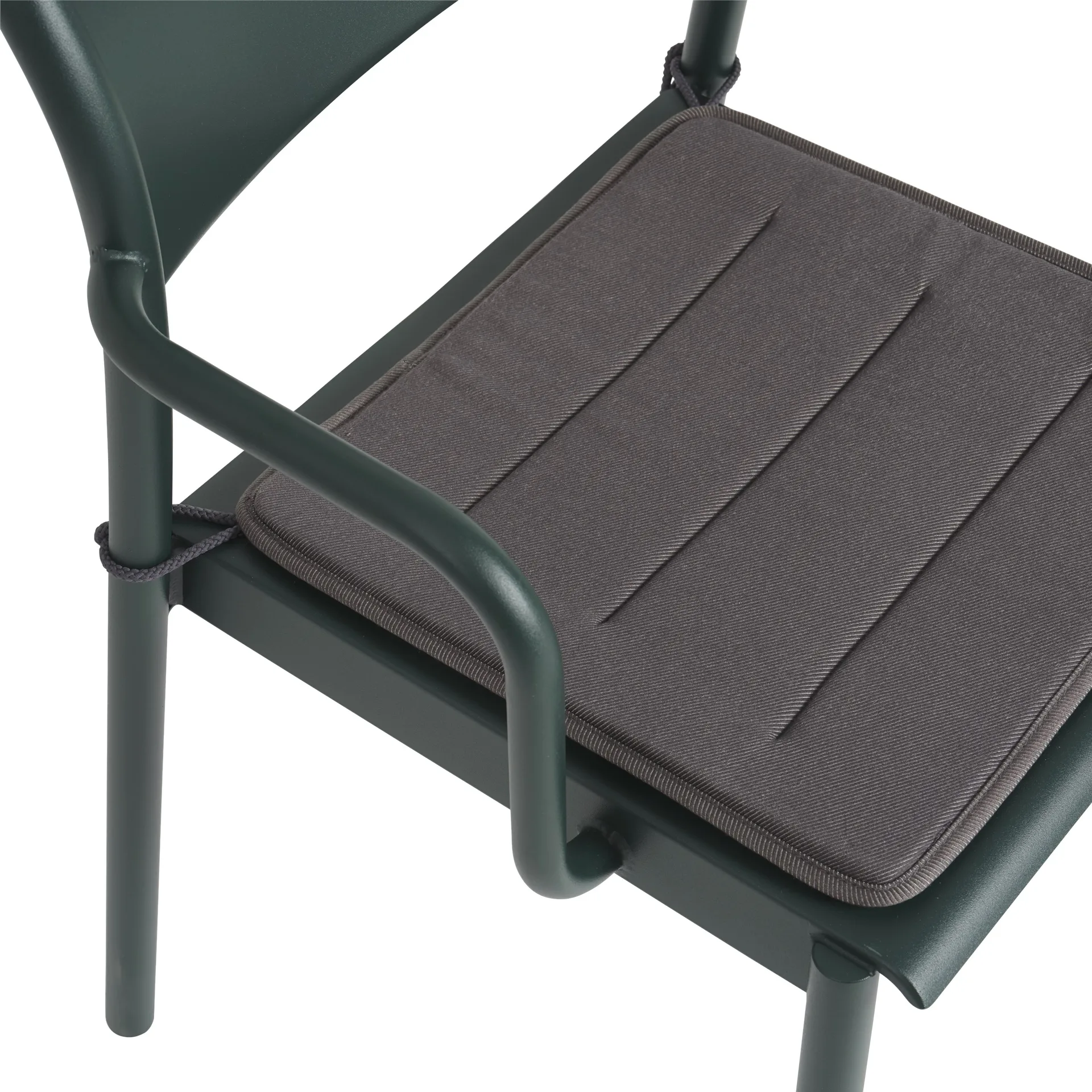Linear Steel Armchair Sitzkissen, Twitell dark grey Muuto