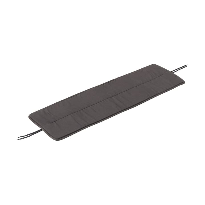 Linear Steel bench pad 110x32,5 cm - Dark grey - Muuto
