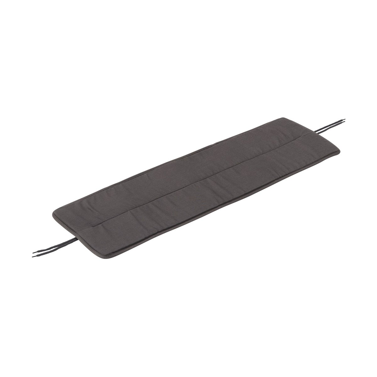 Muuto Linear Steel bench pad 110x32,5 cm Dark grey | Skandinavisches Design | Grau