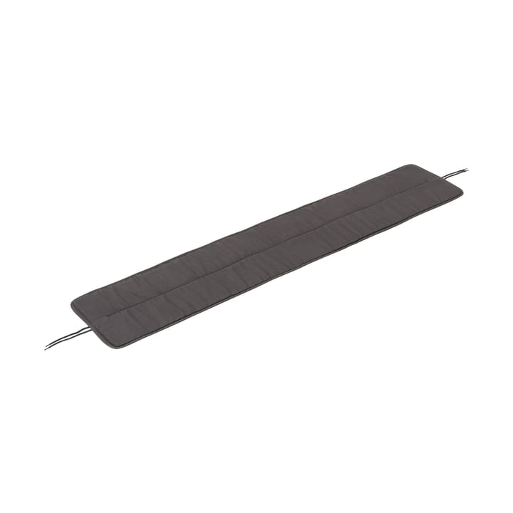 Linear Steel bench pad 170x32,5 cm - Dark grey - Muuto