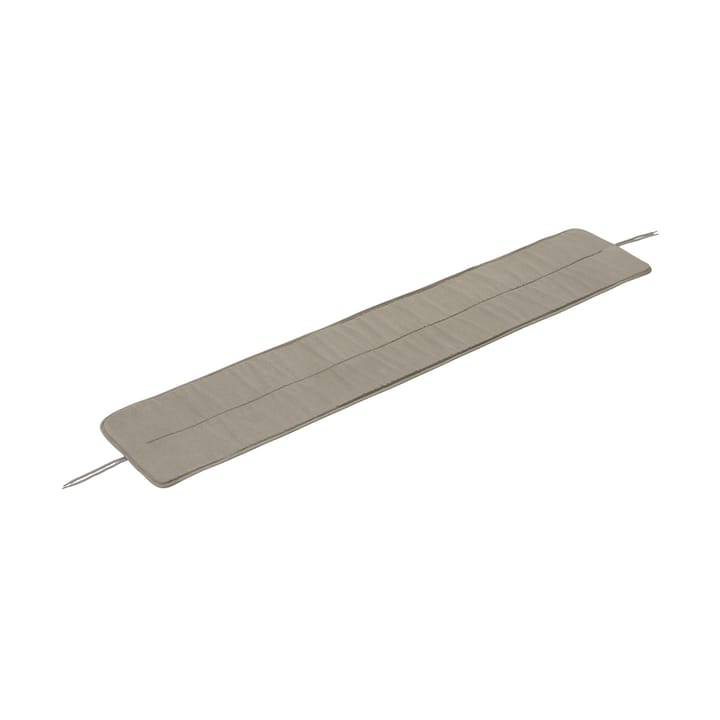 Linear Steel bench pad 170x32,5 cm - Light grey - Muuto
