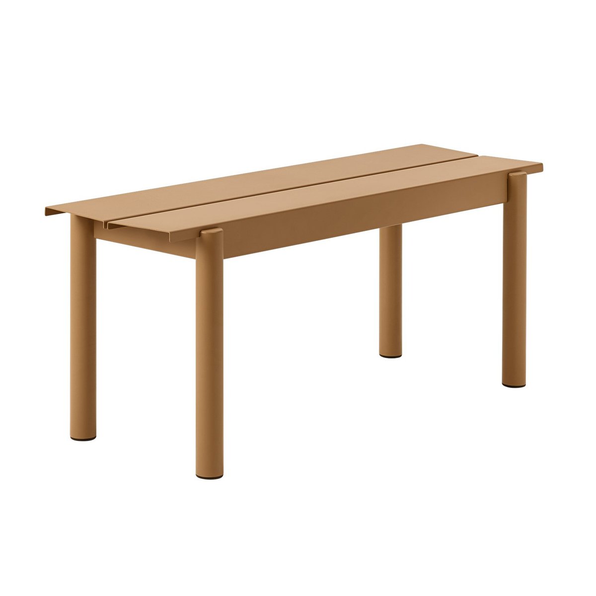Muuto Linear steel bench Stahlbank 110cm Burnt orange