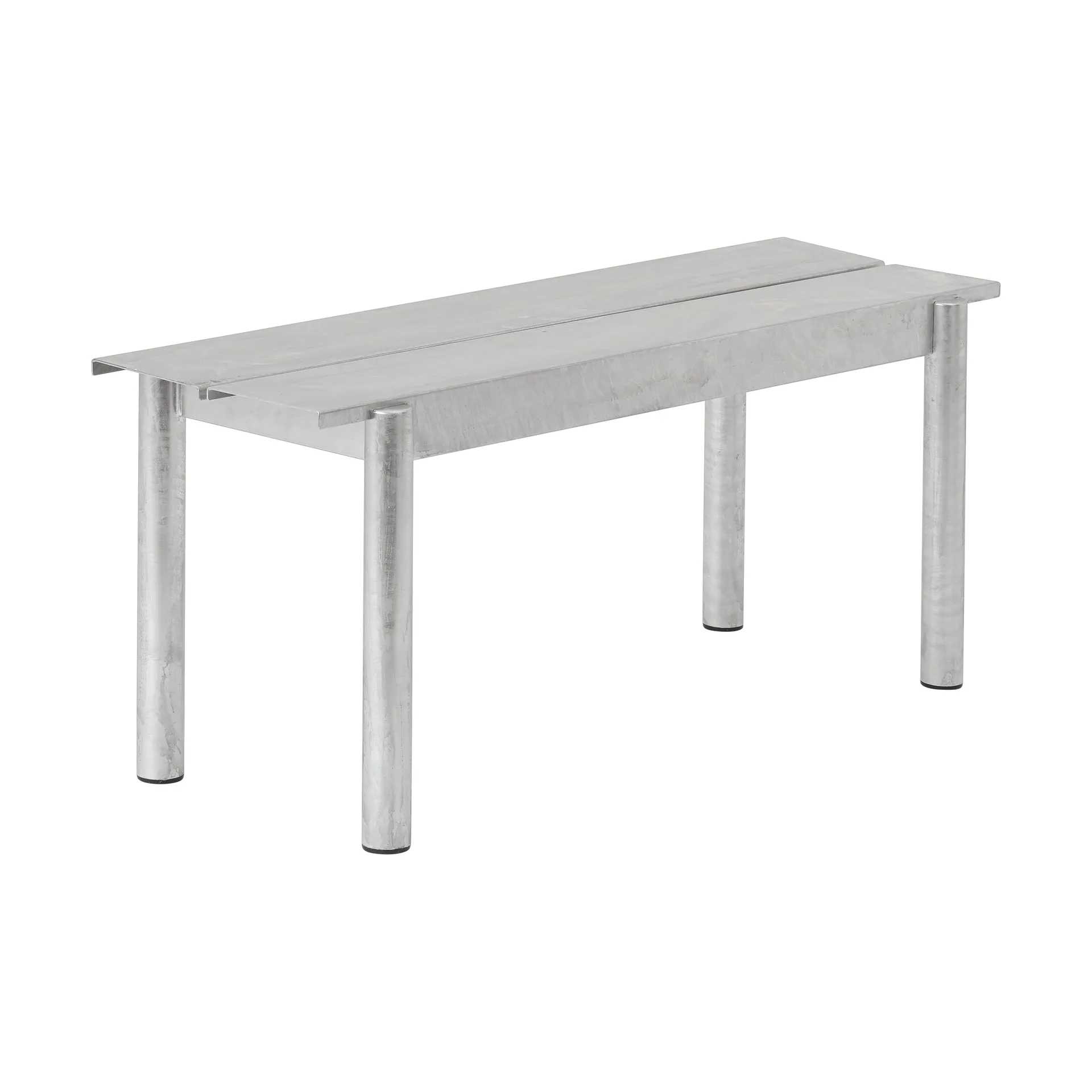 Linear steel bench Stahlbank 110cm, Warm galvanized steel Muuto