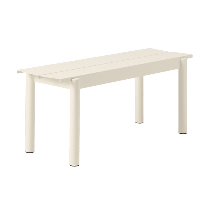 Linear steel bench Stahlbank 110cm - Weiß - Muuto