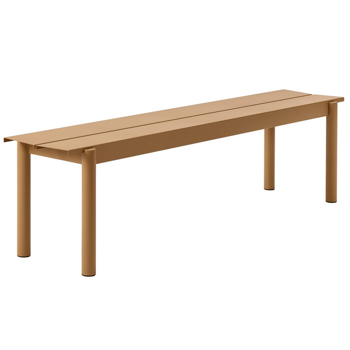 Muuto Linear steel bench Stahlbank 170cm Burnt orange