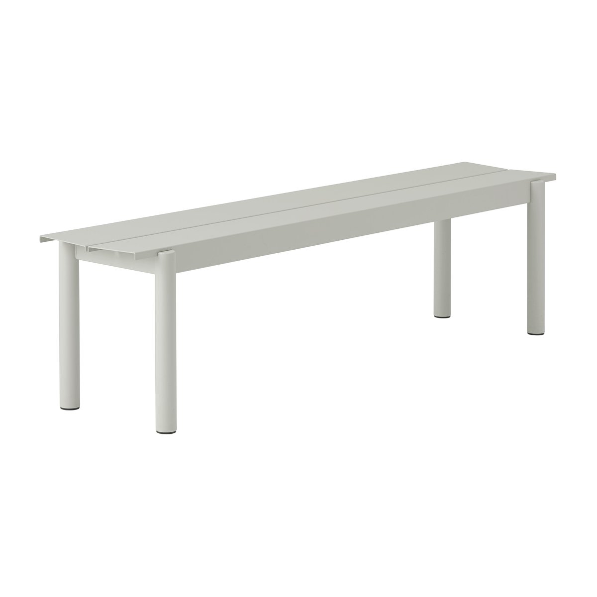 Muuto Linear steel bench Stahlbank 170cm Grey (RAL 7044)