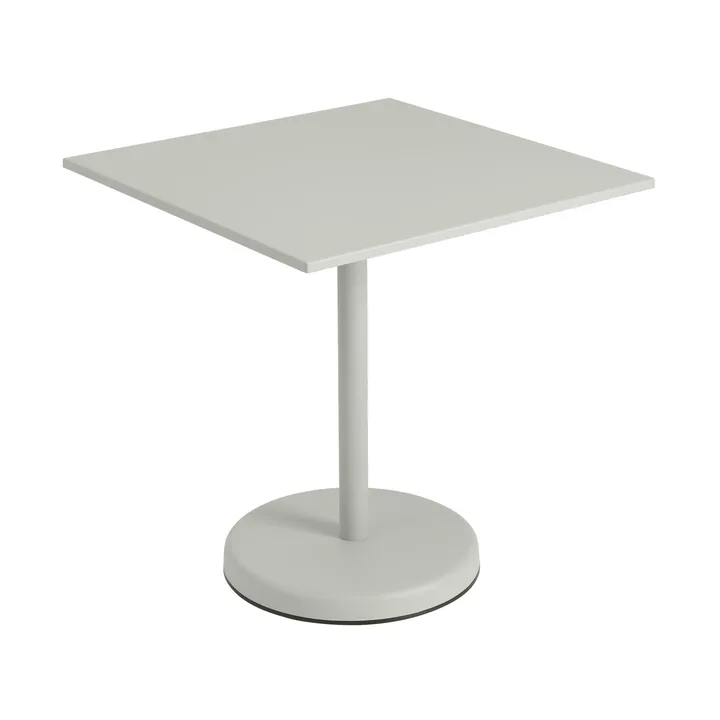 Linear Steel café table V2 70x70 cm Grey - Muuto