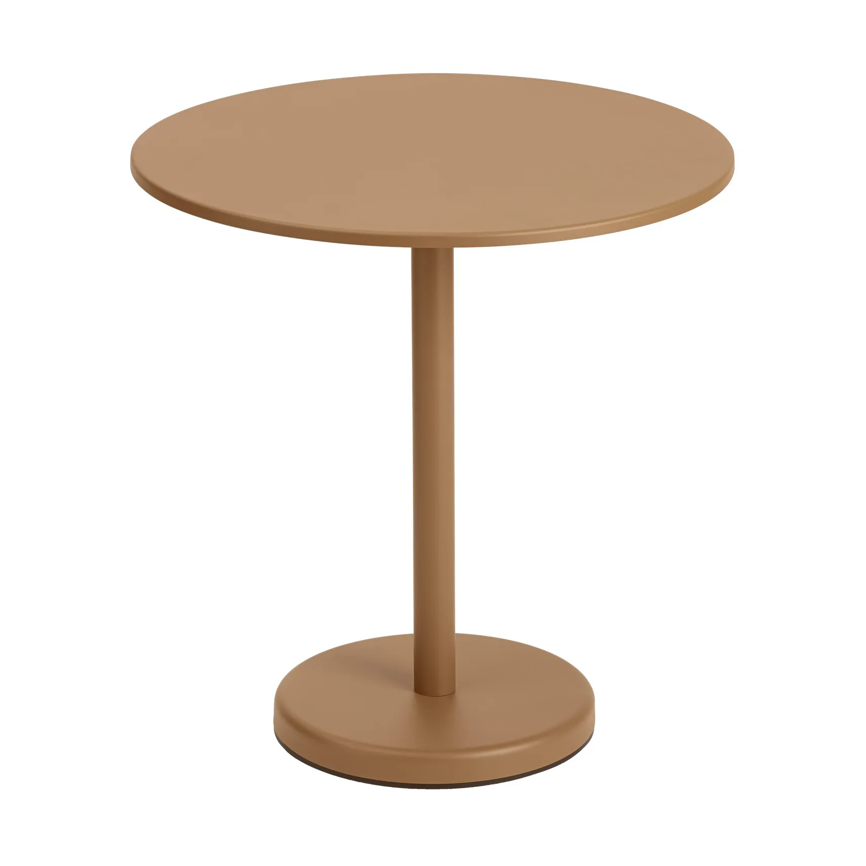Linear Steel café table V2 Tisch Ø70 cm Burnt Orange,  Muuto