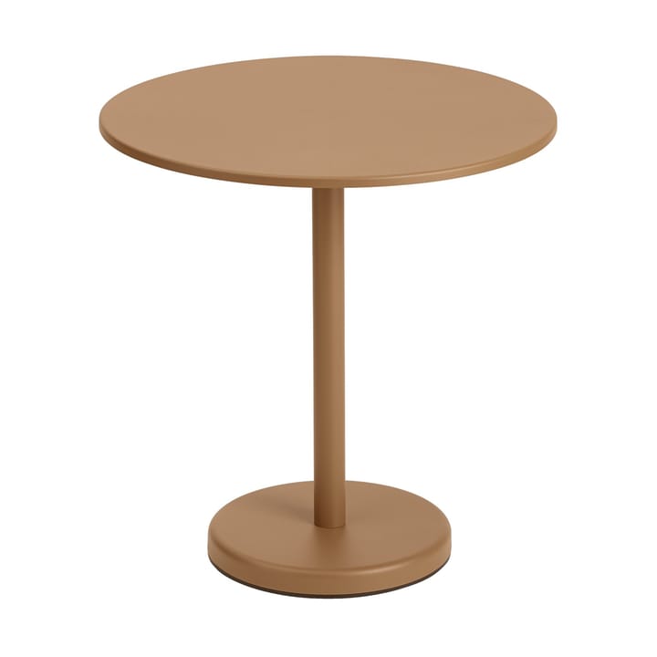 Linear Steel café table V2 Tisch Ø70 cm Burnt Orange - undefined - Muuto