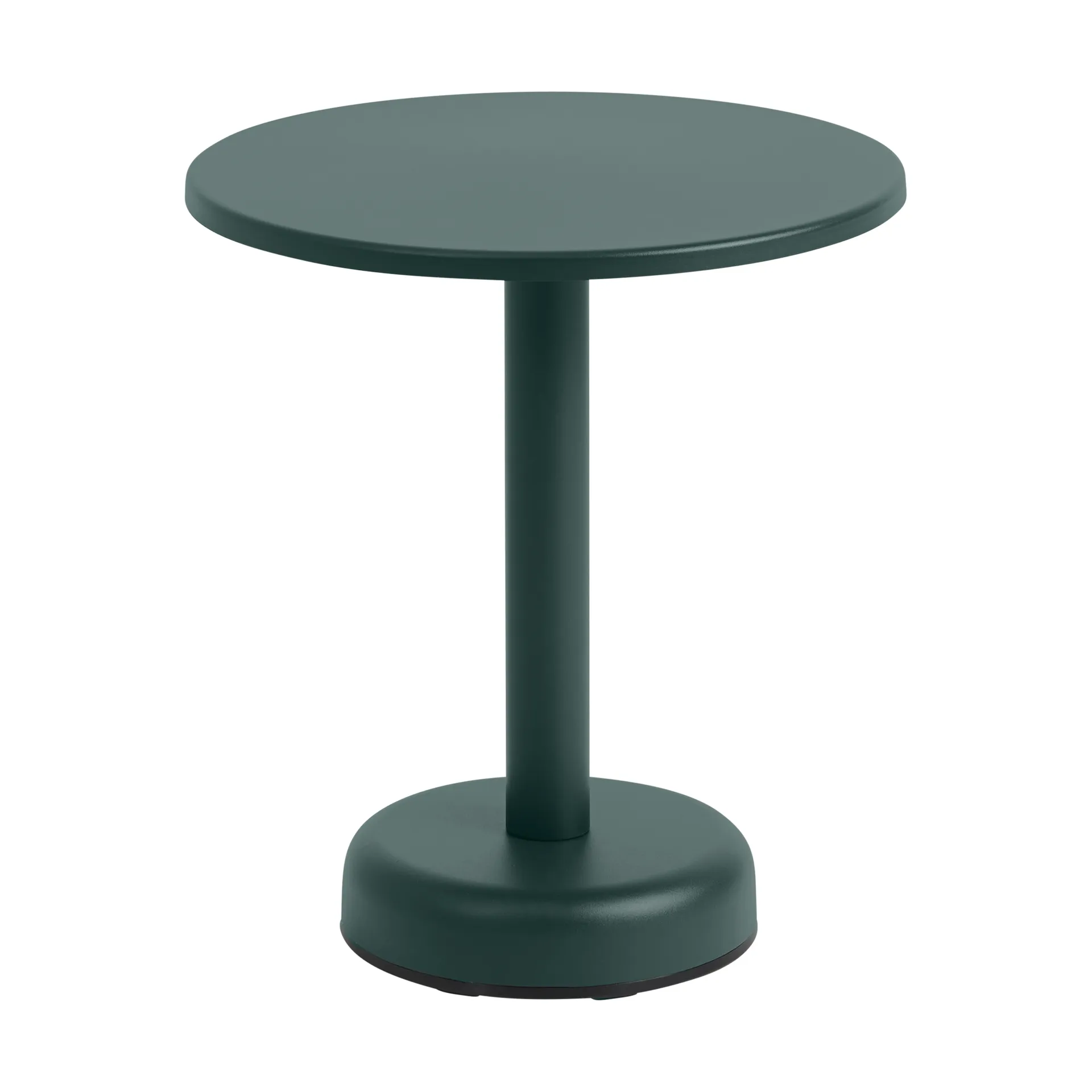 Linear Steel Couchtisch, Dark green, Ø42x47 cm Muuto