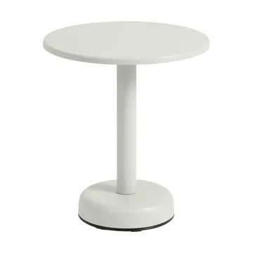 Linear Steel Couchtisch - Grey, Ø42x47 cm - Muuto