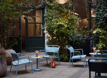 Linear Steel Loungesessel - Pale blue - Muuto