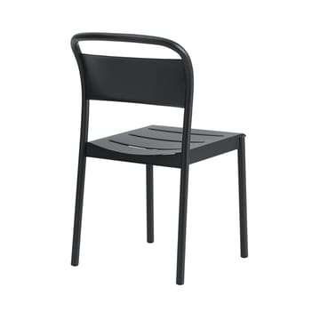 Linear steel side chair Stahlstuhl - Black - Muuto