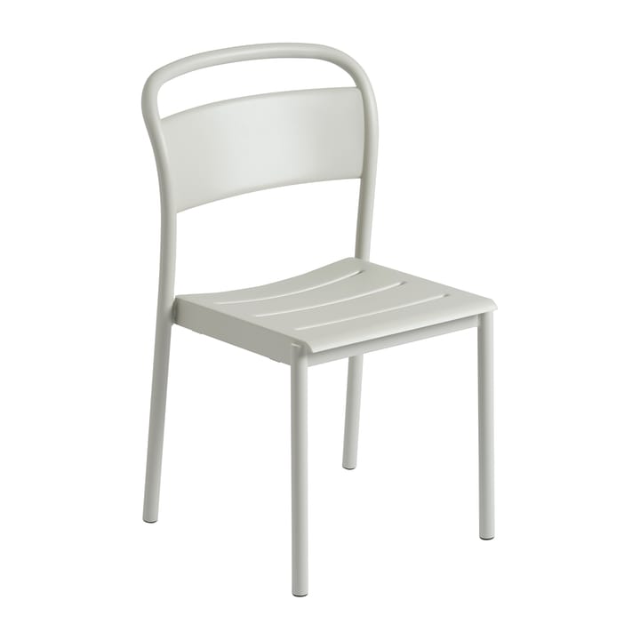 Linear steel side chair Stahlstuhl - Grey (RAL 7044) - Muuto