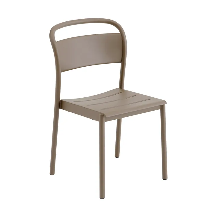 Linear steel side chair Stahlstuhl - Taupe - Muuto